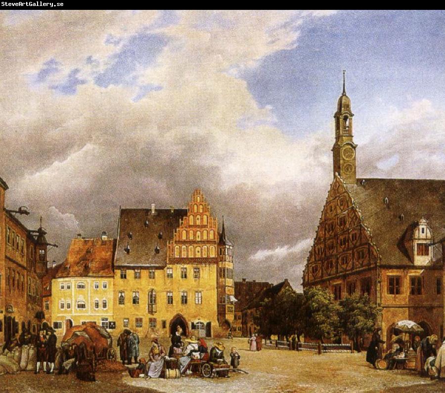 johannes brahms the market place zwickau, where schumann was born